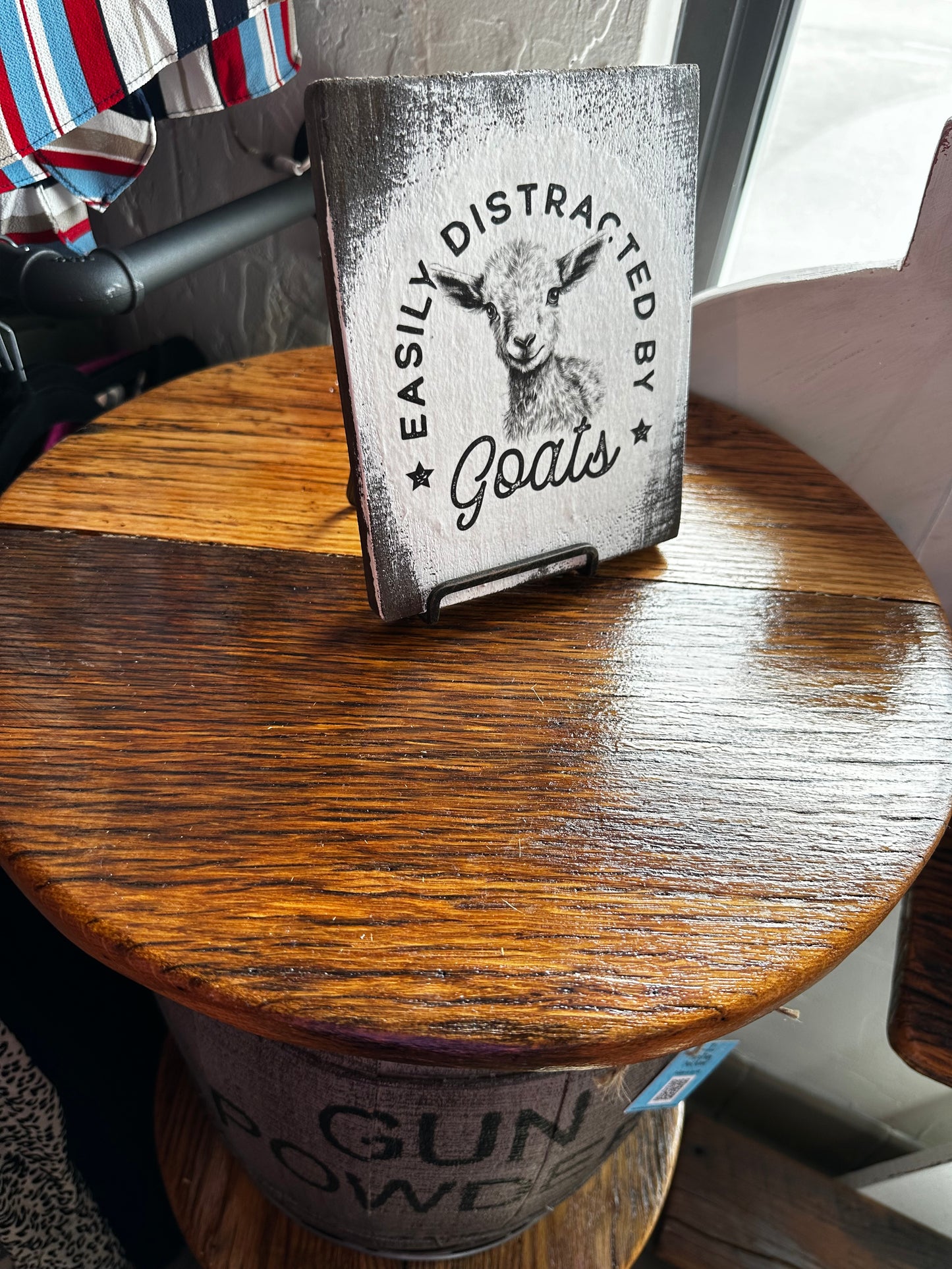 Vintage Nail Barrels Side Tables