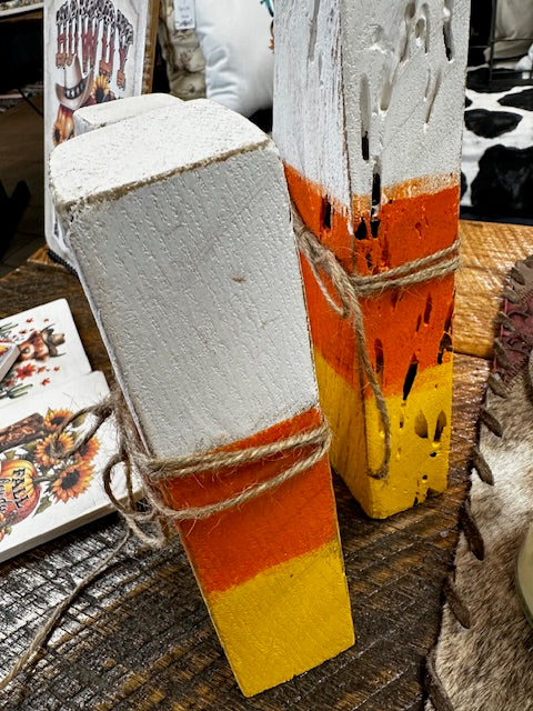 Wooden Candy Corn Decor