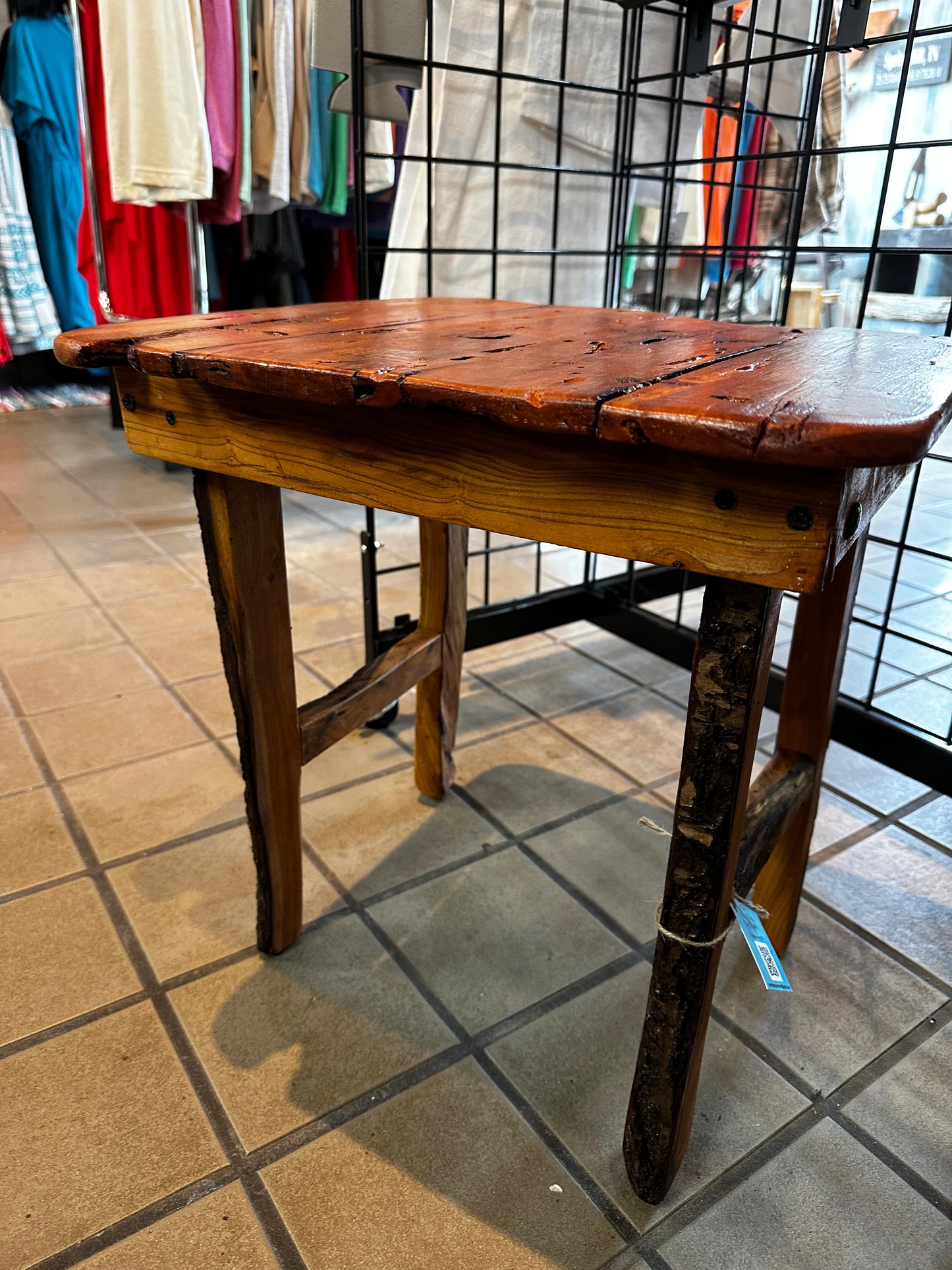 Unique Side Table made from Redbud wood