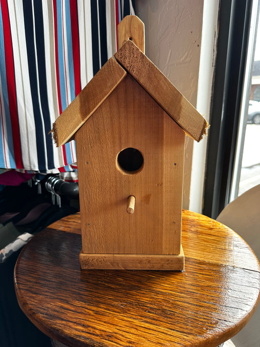 Solid Wood Birdhouses for Outside or Inside Decor