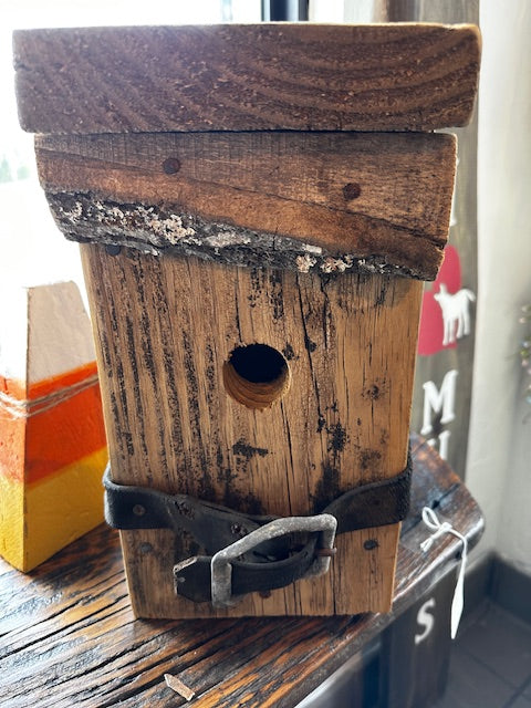 Unique Birdhouse with Belt