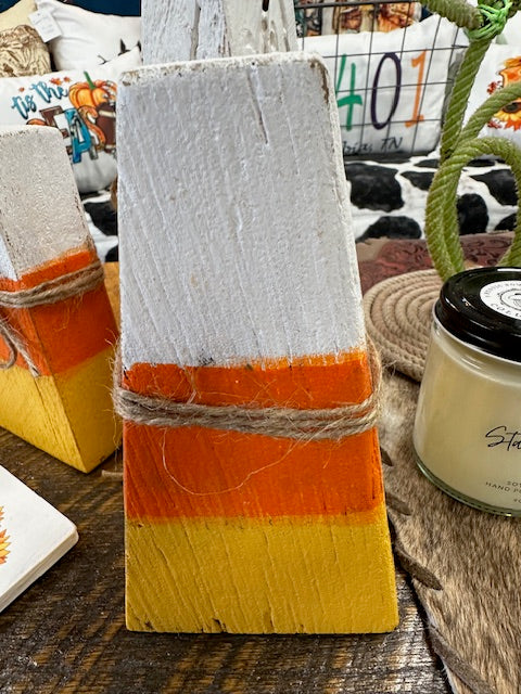 Wooden Candy Corn Decor