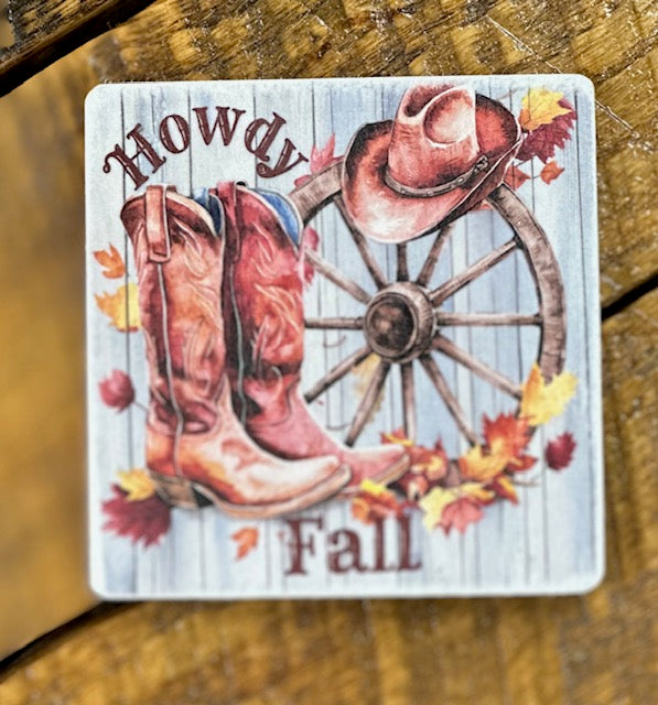 Western Style Wooden Coasters