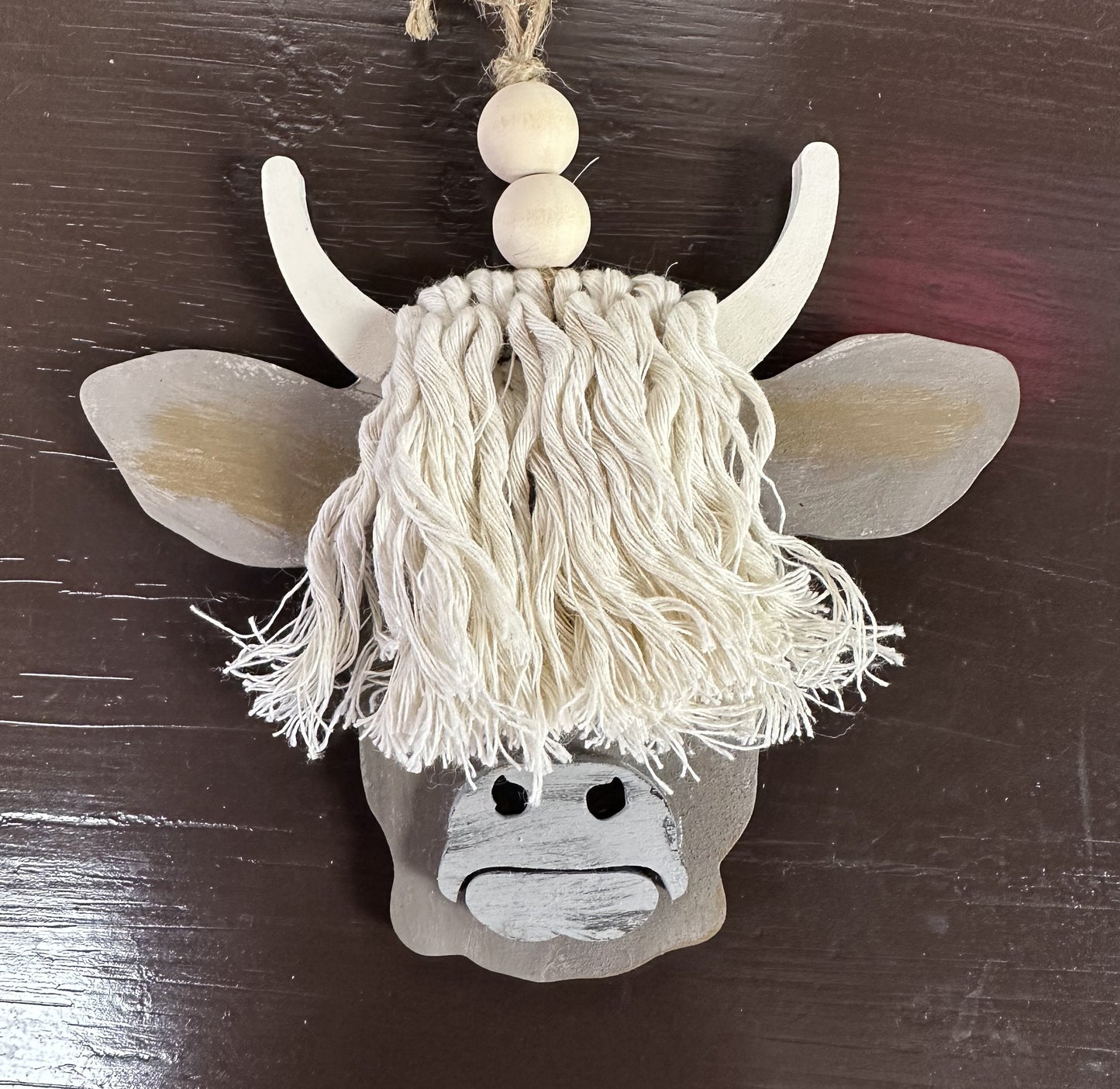 Highland Cow Car Charm